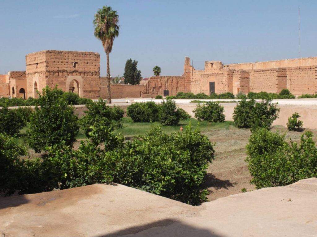 Panoramic views of the ruins of El Badi Palace