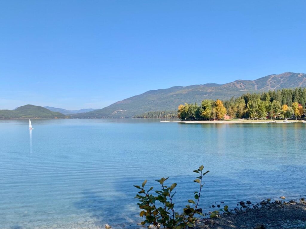 Serene view of Whitefish Lake