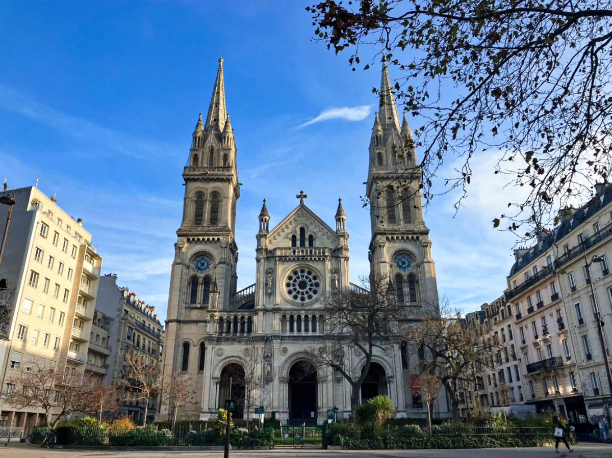 Exterior view of the Saint-Ambroise church