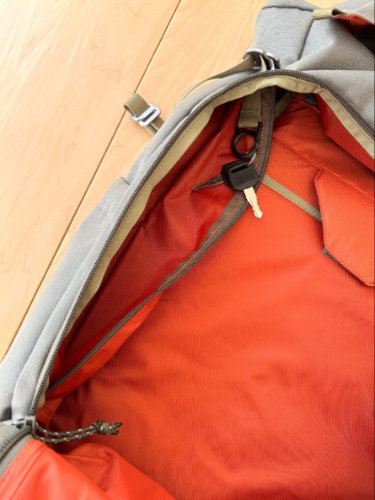 View of the side pocket inside the Laptop Sleeve of Salkan Carry-On Backpack
