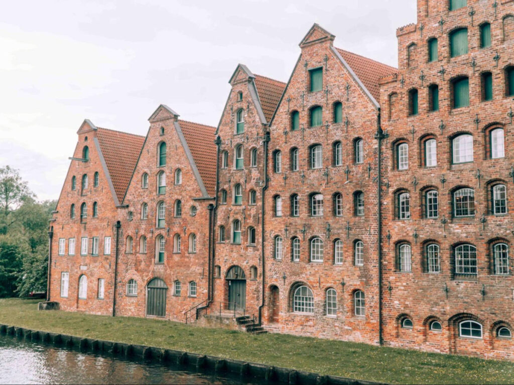 The former salt warehouses along the river