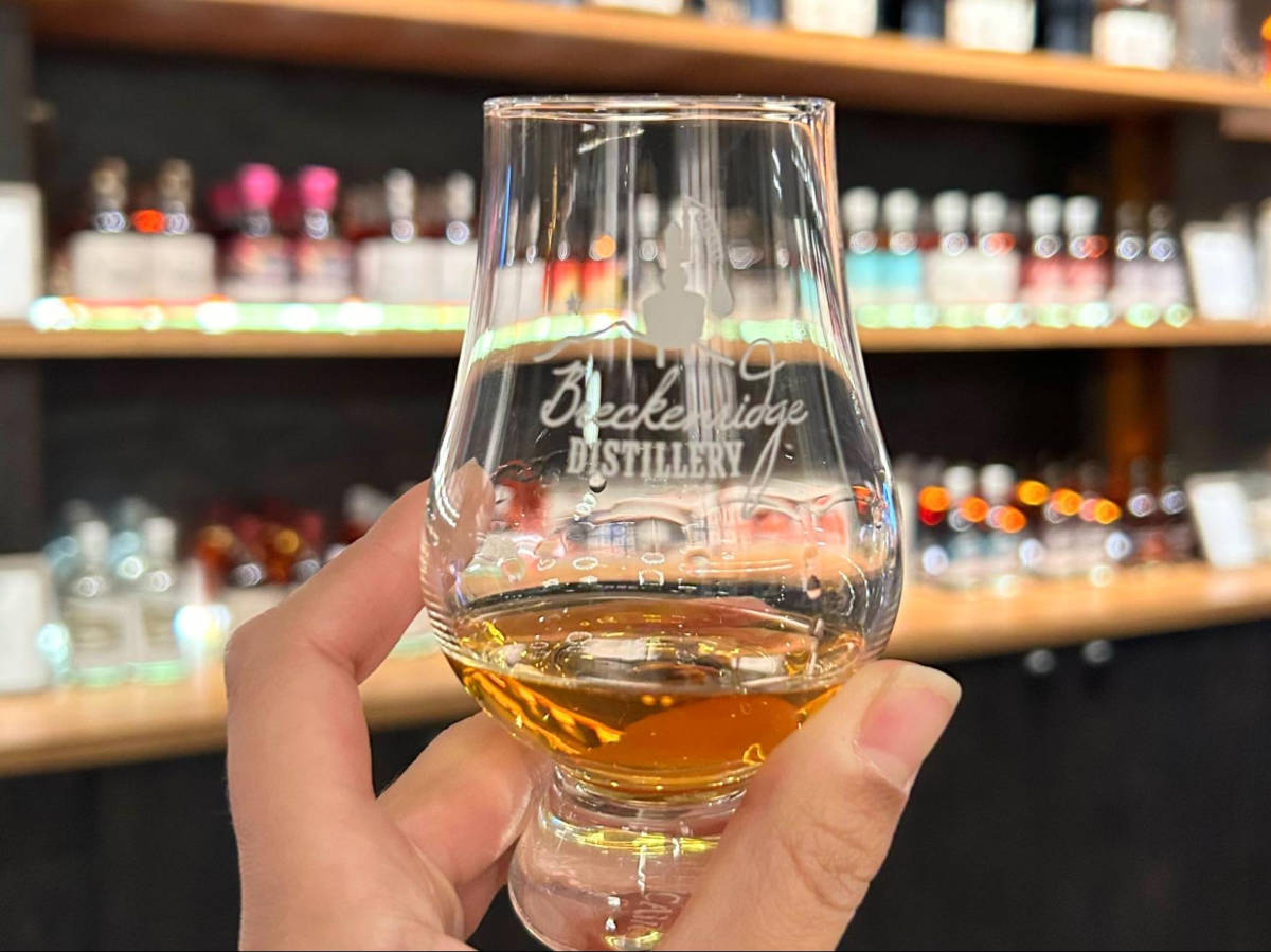 A sample of the selection at Breckenridge Distillery
