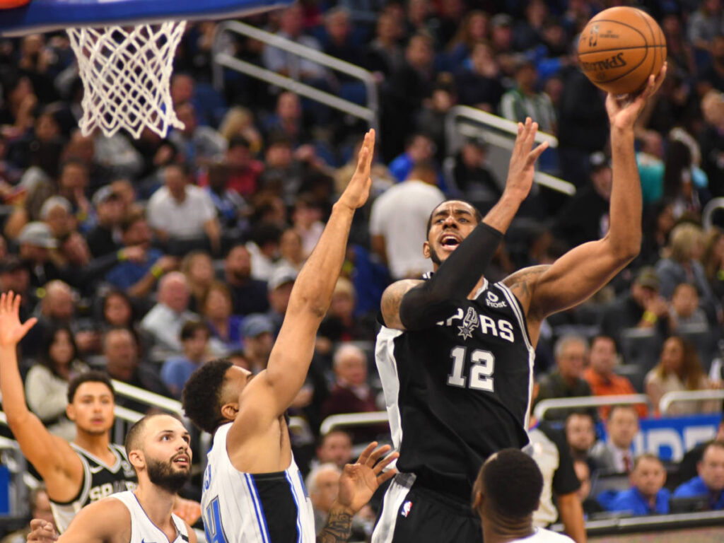 Orlando Magic playing against San Antonio Spurs at the Amway Center