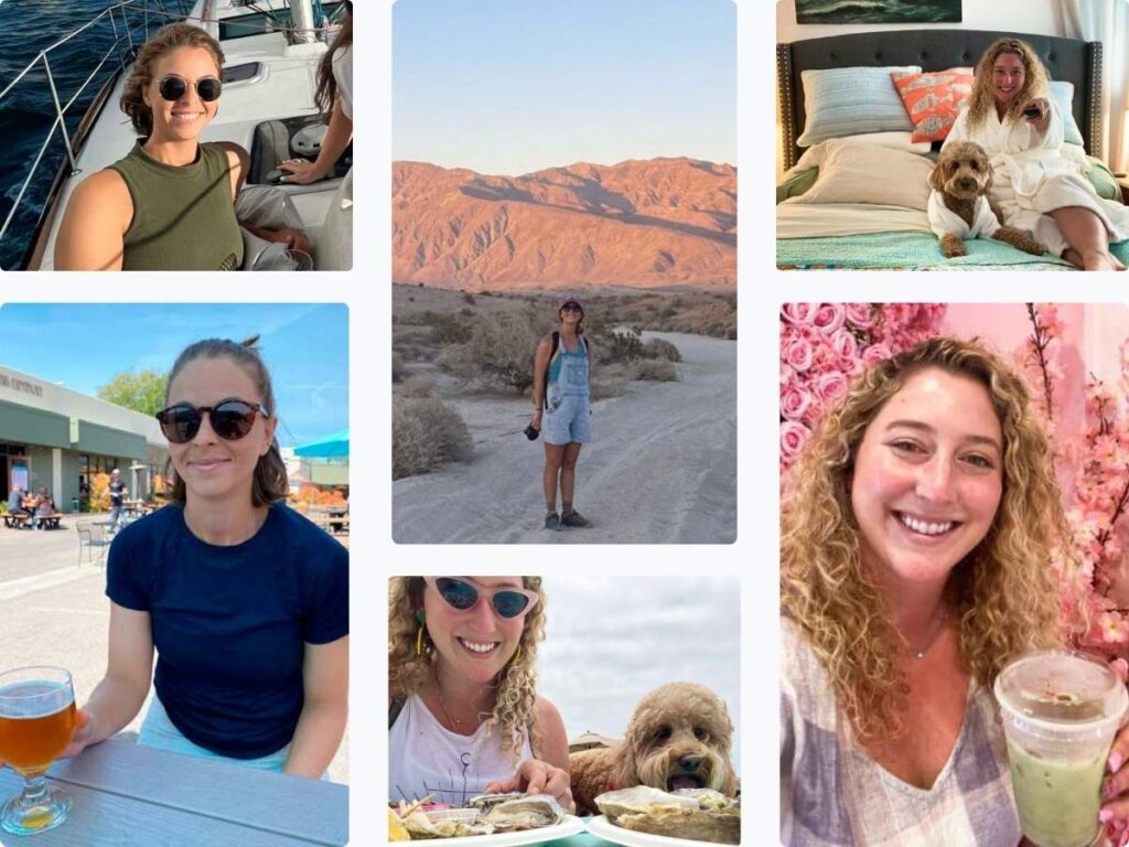 A photo collage of San Diego, California writers