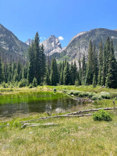 Clear blue sky over the San Juans