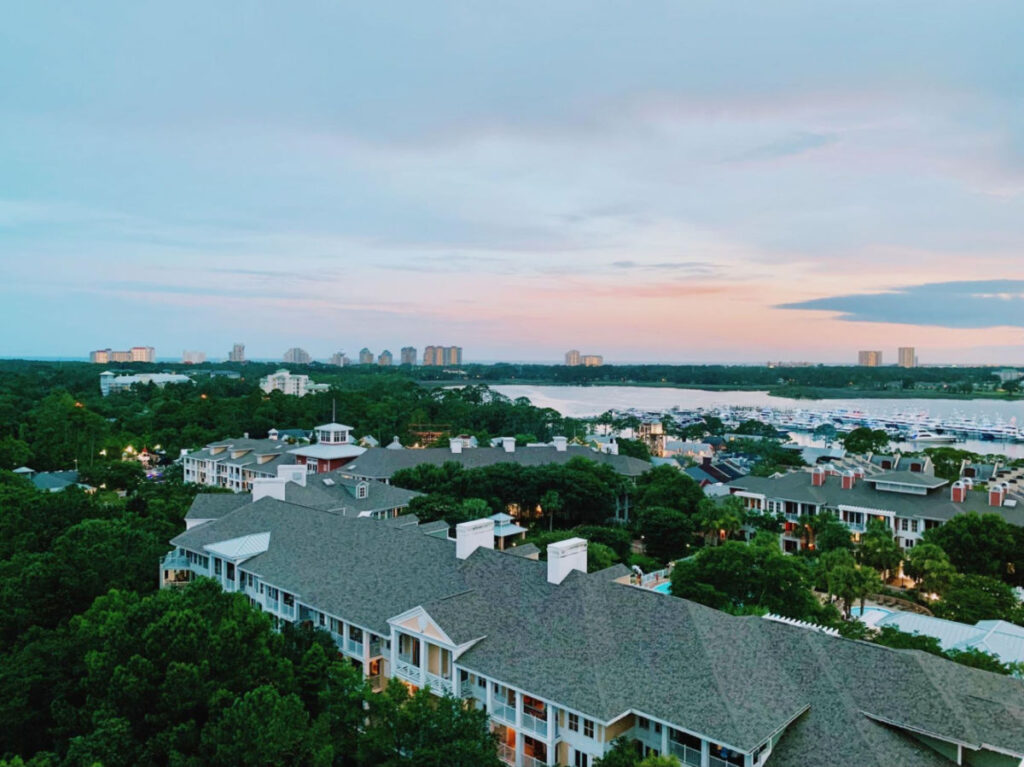 Overlooking view of the Sandestin Resort