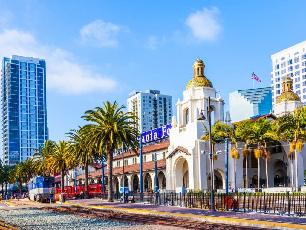 The Santa Fe Depot station in San Diego