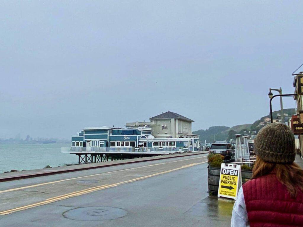 View in Sausalito during a foggy day