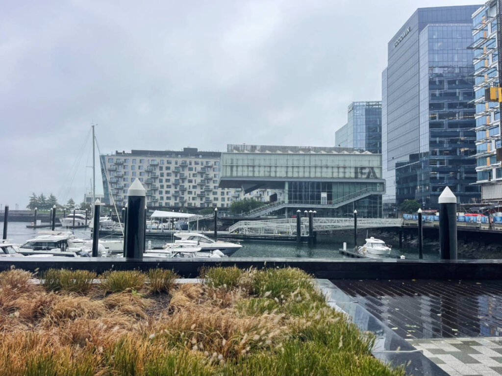 Dark sky over the Seaport District
