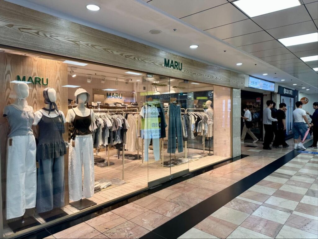 A fashion store in Seomyeon Underground Shopping Mall