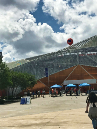 The view outside Shell Energy Stadium