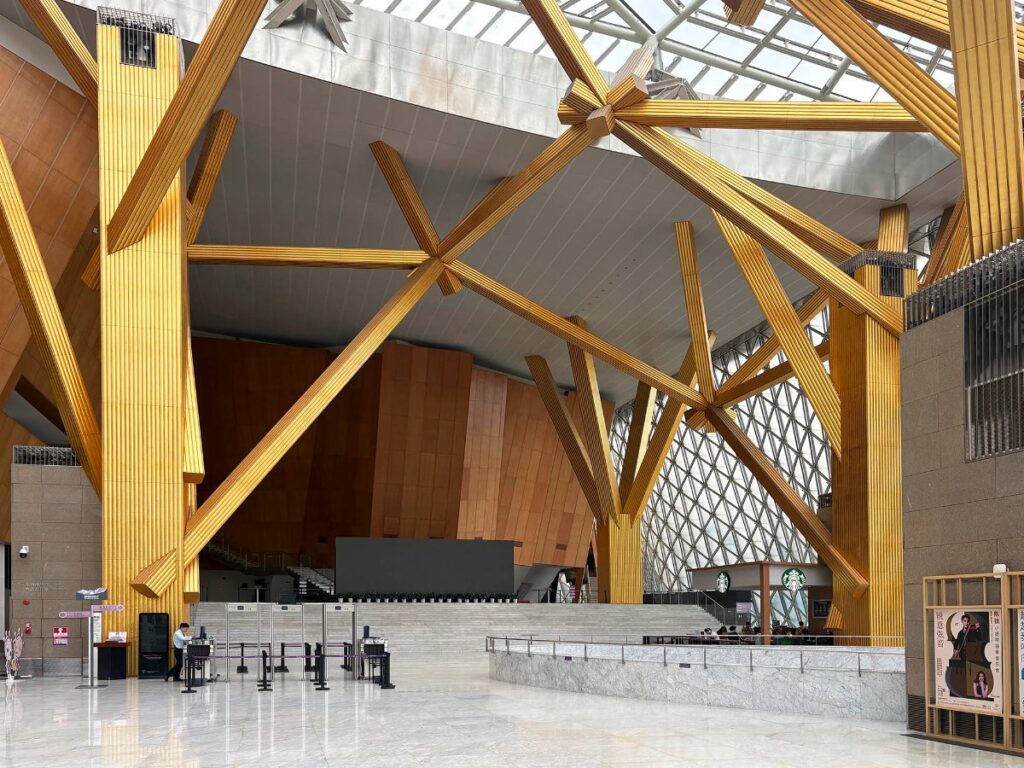 View of the lobby of the Shenzhen Concert Hall
