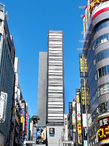 View of the buildings at Shinjuku’s kabukicho district