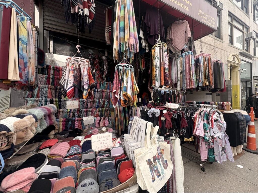 A clothes store in Chinatown