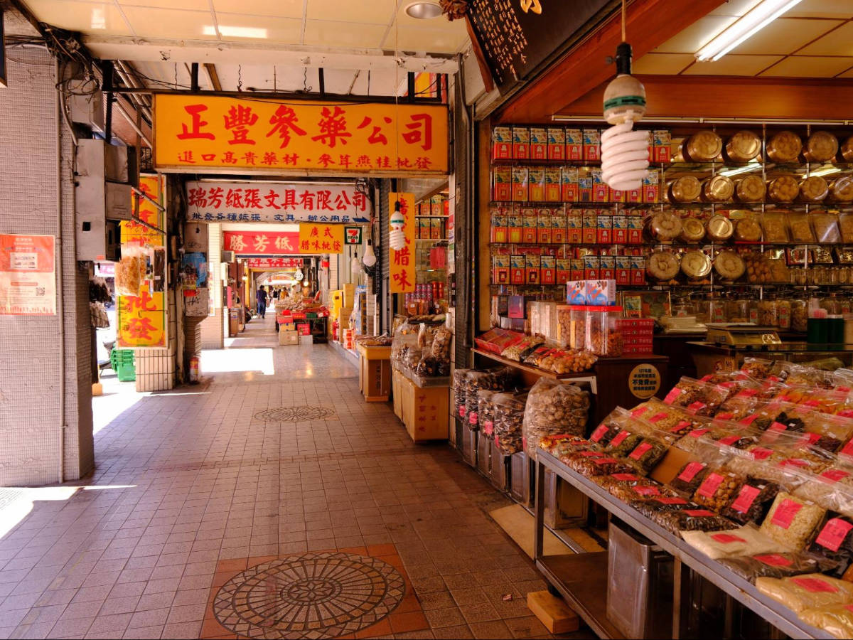 Different kind of shops along Datong