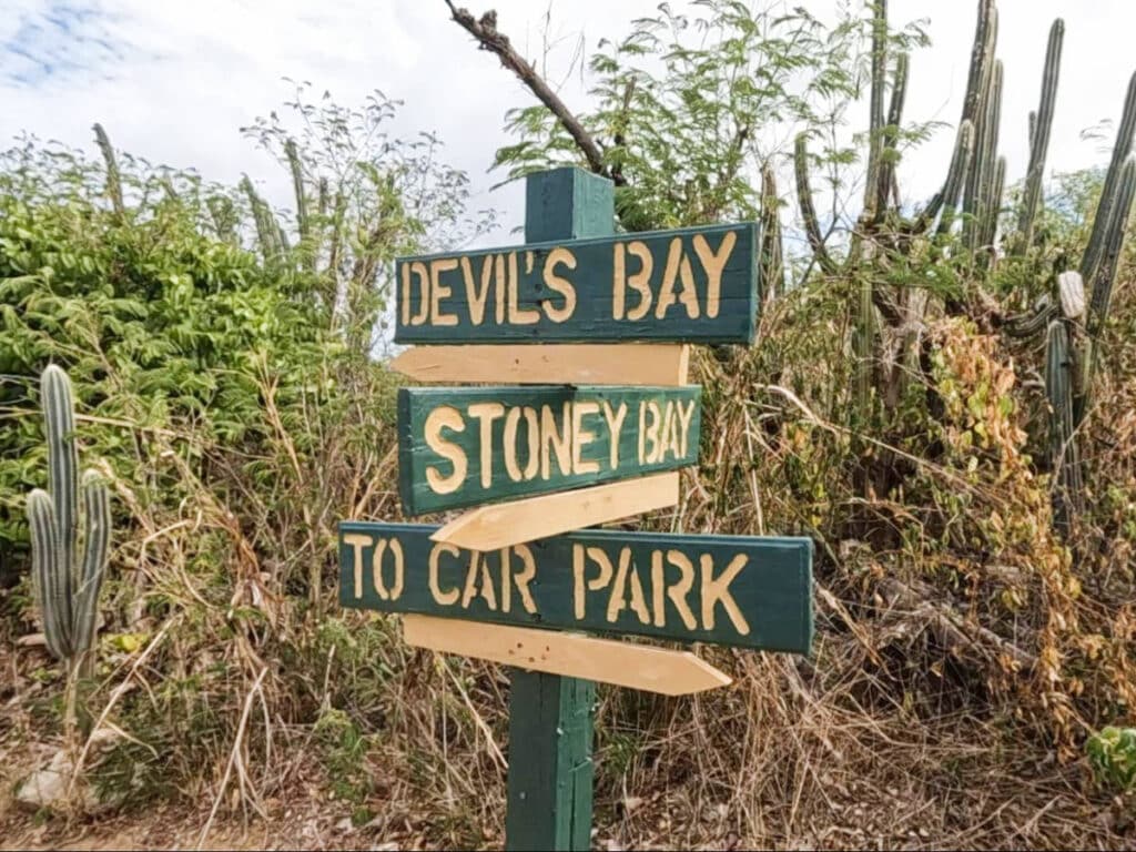 Direction signages at The Baths
