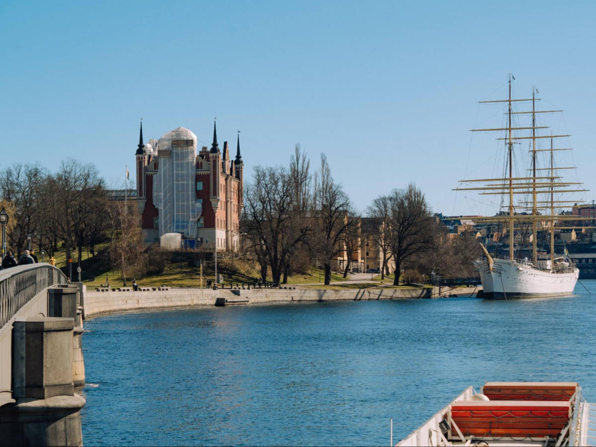 Panoramic view of Skeppsholmen from Östermalm