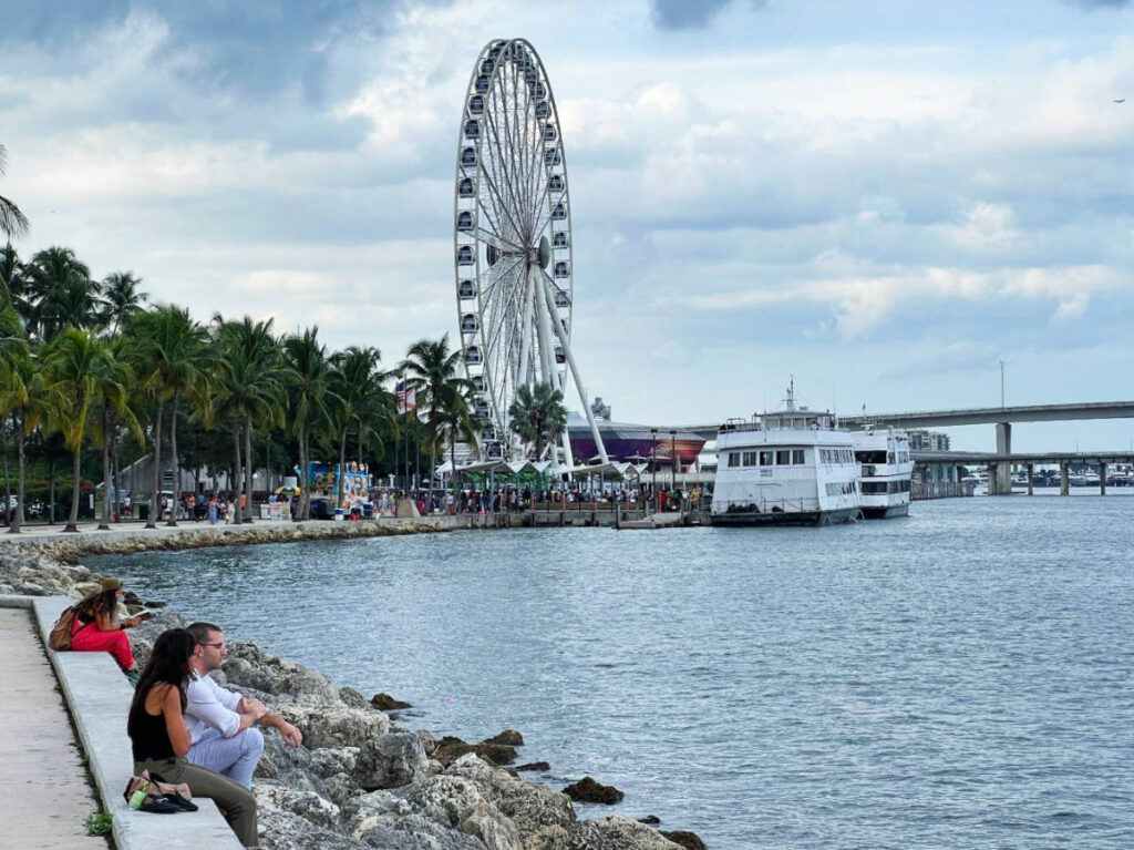 The Skyviews Miami Observation Wheel from afar