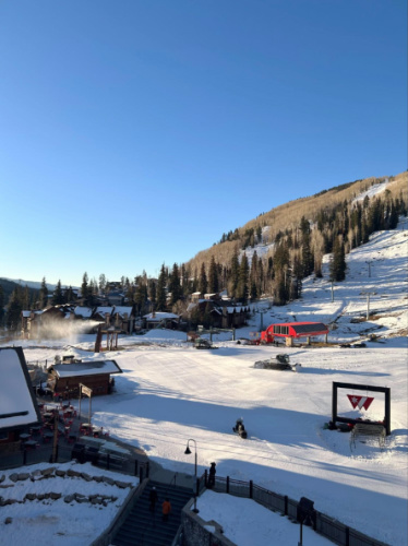View of the slopeside lodging at the Purgatory Resort