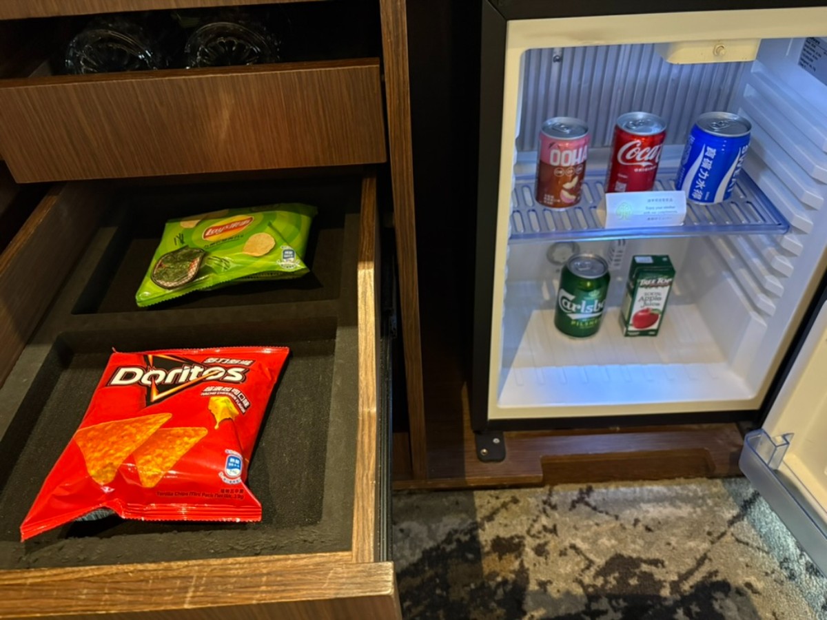 The Snacks at the Deluxe Double Room