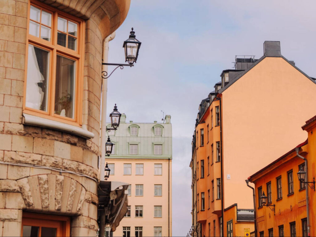 View of the beautiful architectures in Södermalm