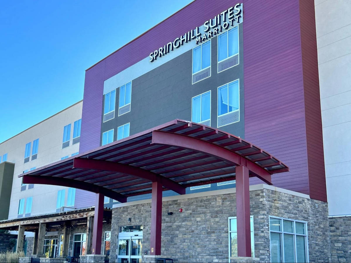 Exterior view of the SpringHill Suites Marriott in Golden