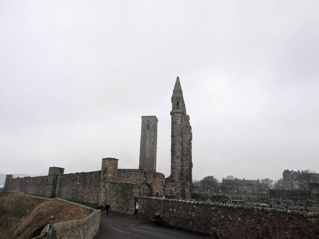 Dark sky over the St Andrews Cathedral