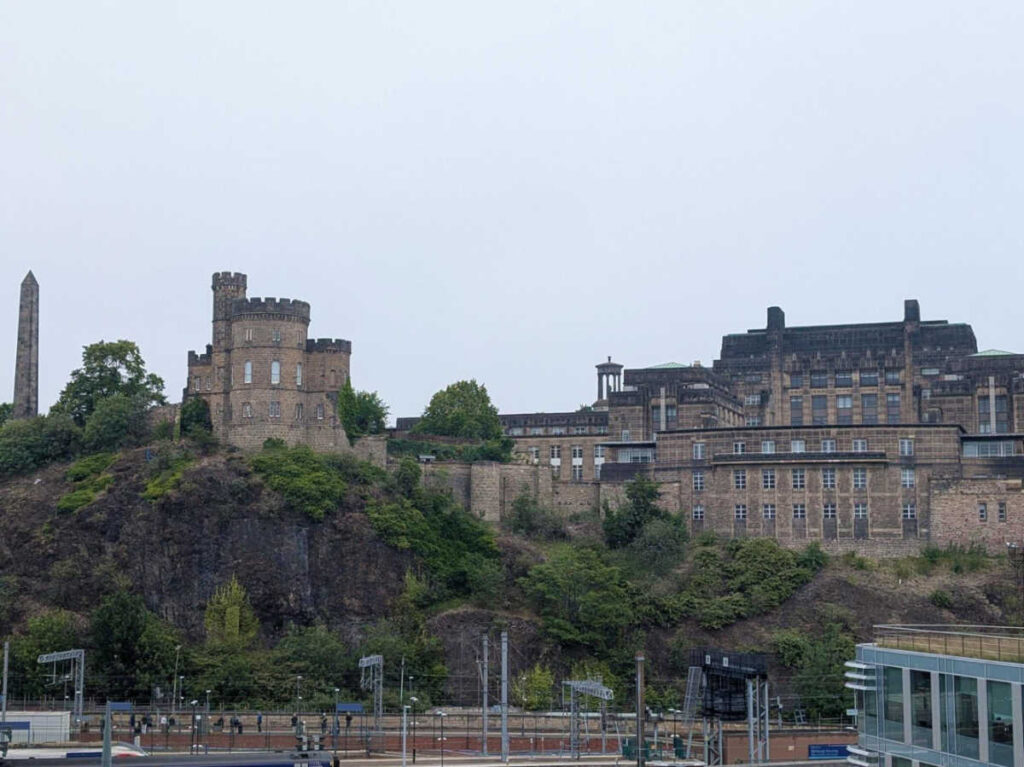 Panoramic view of the St Andrew’s House on the mountain cliff