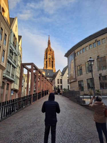 Blue sky over the St. Bartholomew’s Cathedral