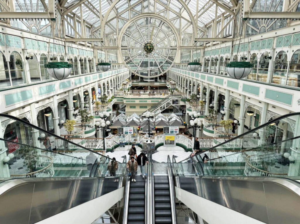 View inside the St. Stephen’s Green Shopping Centre