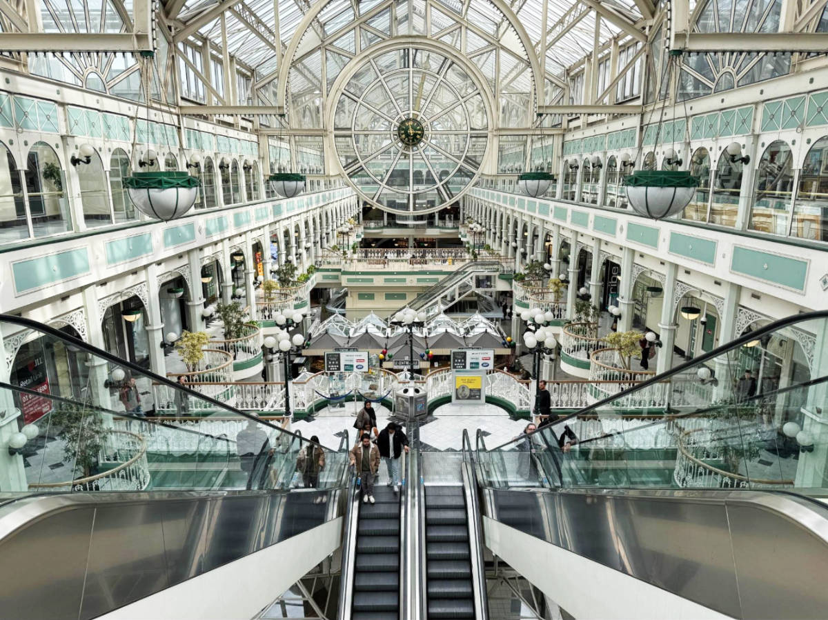 View inside the St. Stephen’s Green Shopping Centre