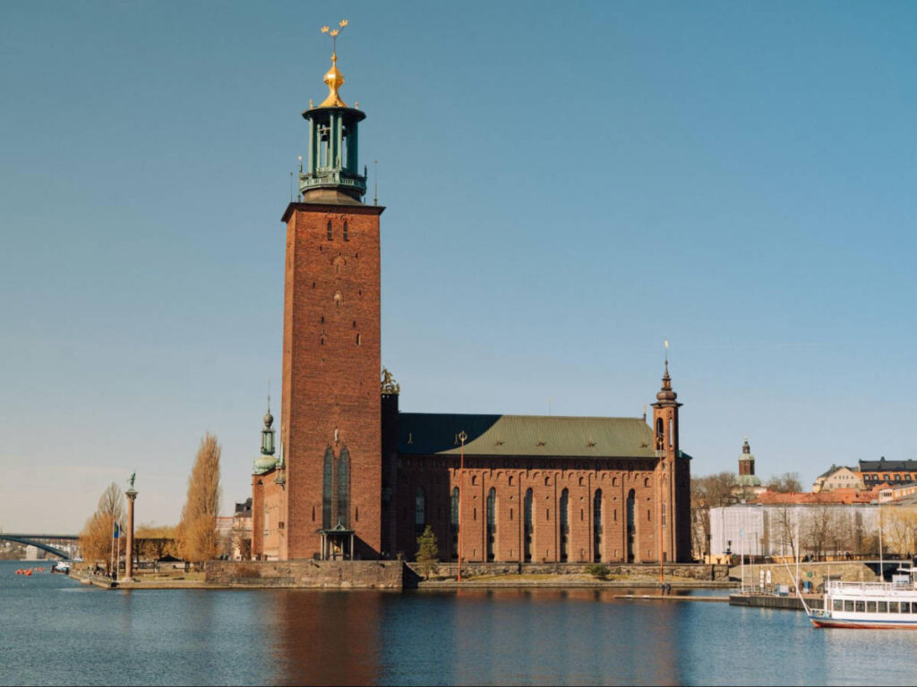 View of the Stadshuset from Klara Mälarstrand