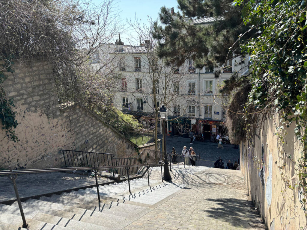 A steep staircase near Sacré-Coeur