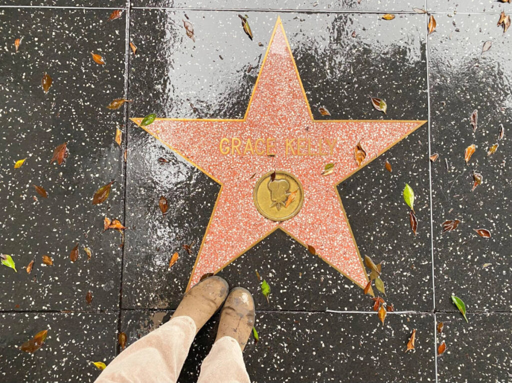 Grace Kelly's star on the Walk of Fame