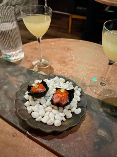 View of the Starters served at Sushi by Scratch