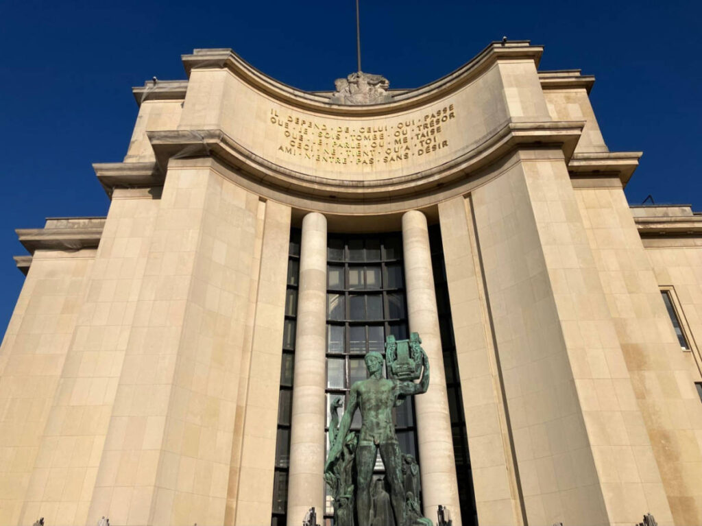 The Statue d'Apollon Musagète in Trocadero