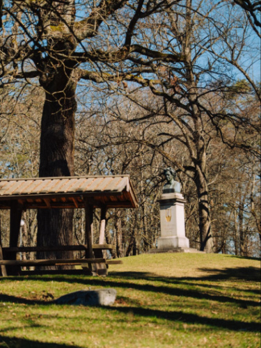 A statue at the Djurgården National Park