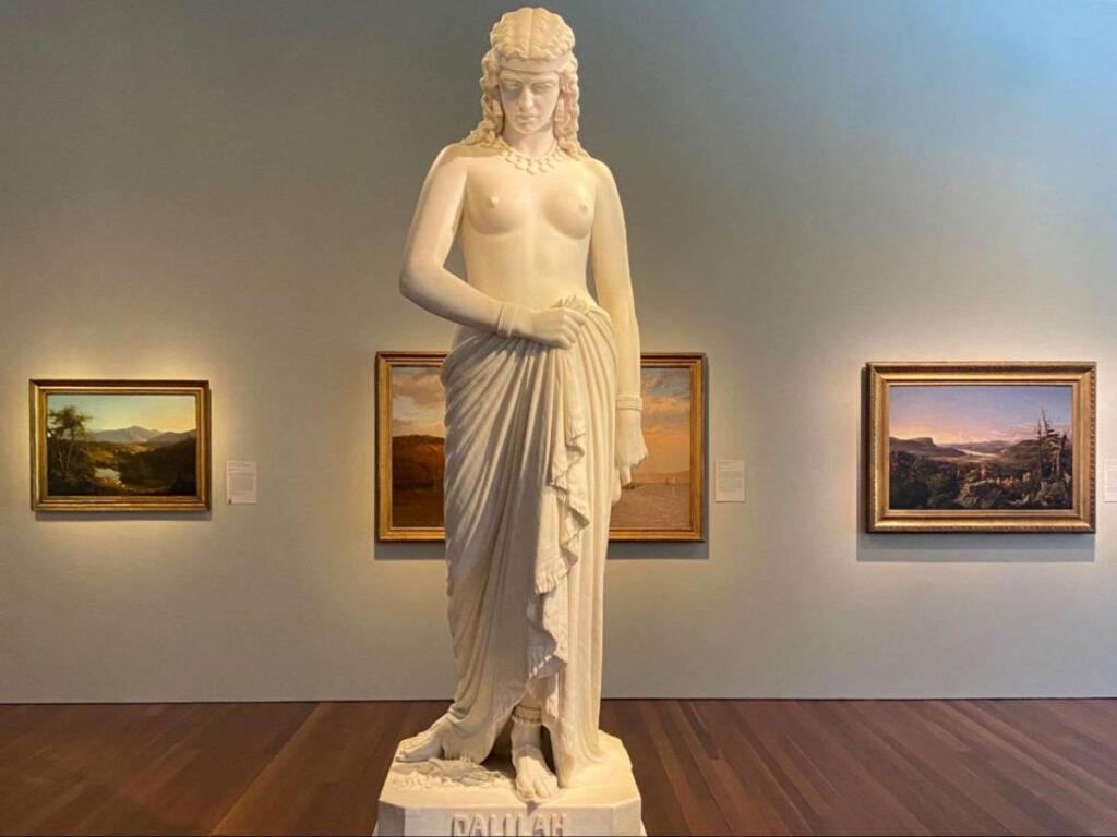 Dalilah statue at the De Young Museum