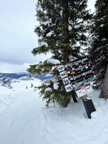 Signage that you can find in Crested Butte Mountain Resort