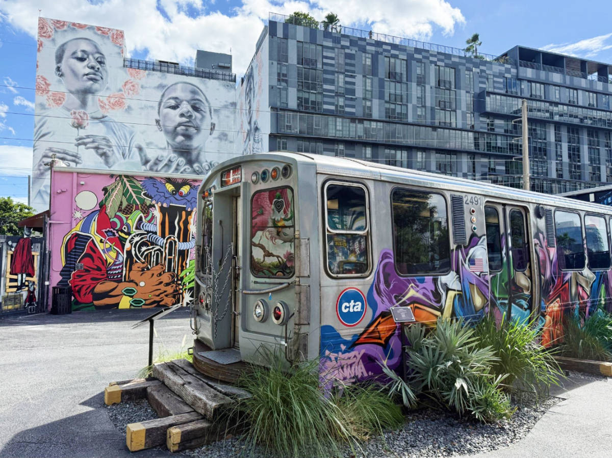 View at the colorful Wynwood Walls neighborhood