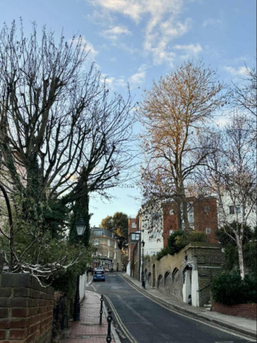 View of the street in Hampstead 