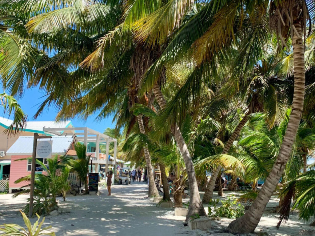 Street scene in Caye Caulker