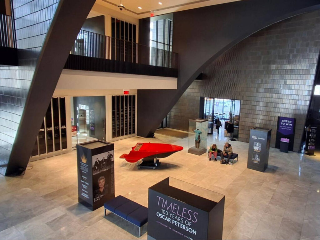 The interior of Studio Bell