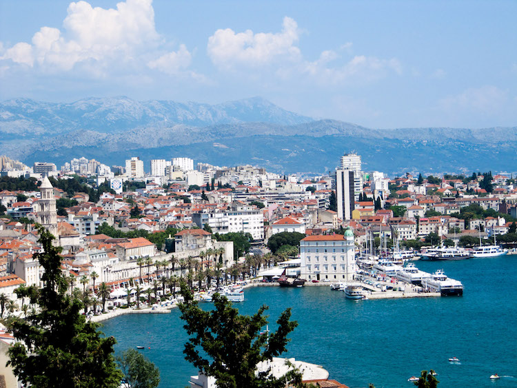 The view of Downtown Split from Parka Suma Marjan