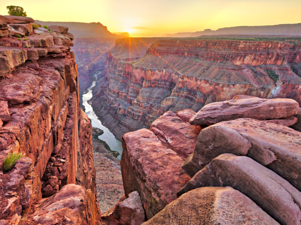 Sunrise view at Toroweap in Grand Canyon National Park