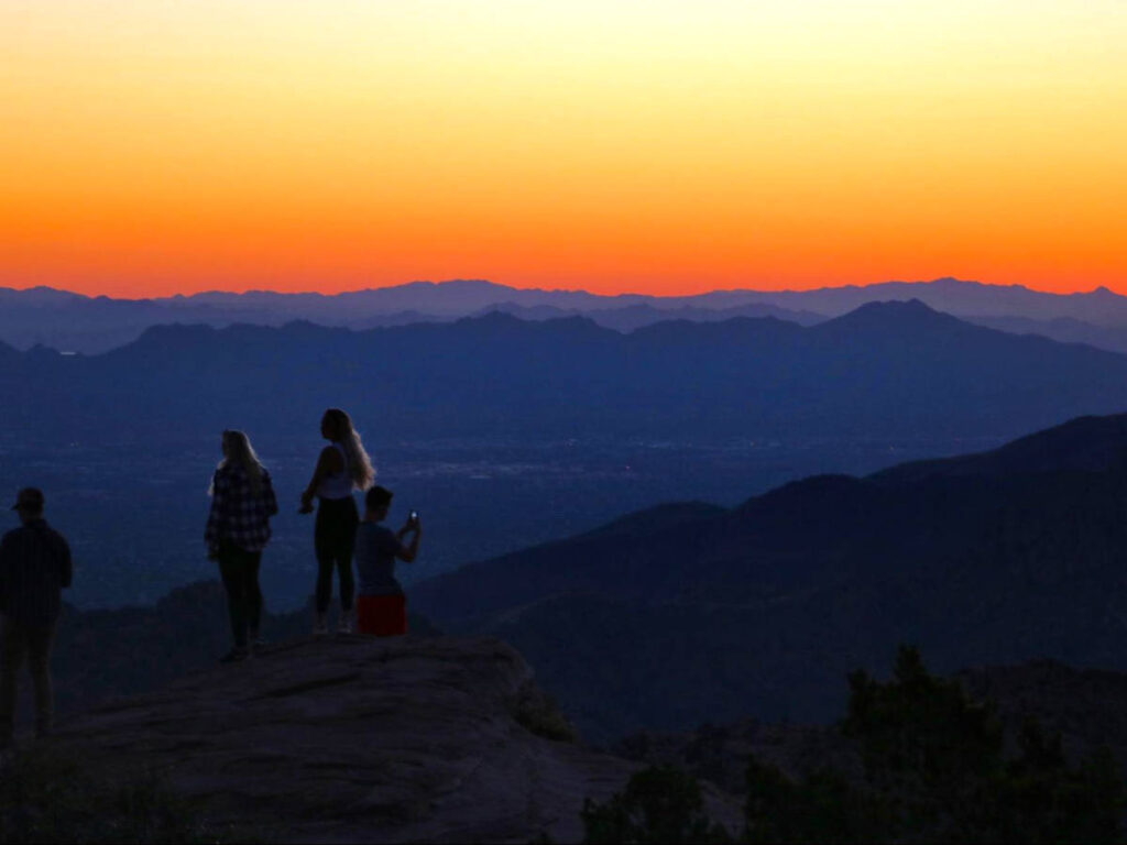 Panoramic sunset views from Mount Lemmon