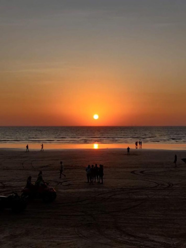 Scenic sunset views at Varsoli Beach