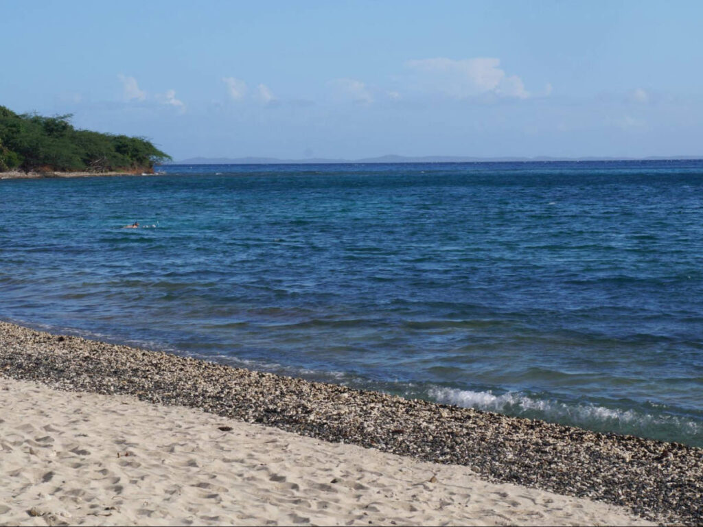 Blue sky over the Tamarindo Beach