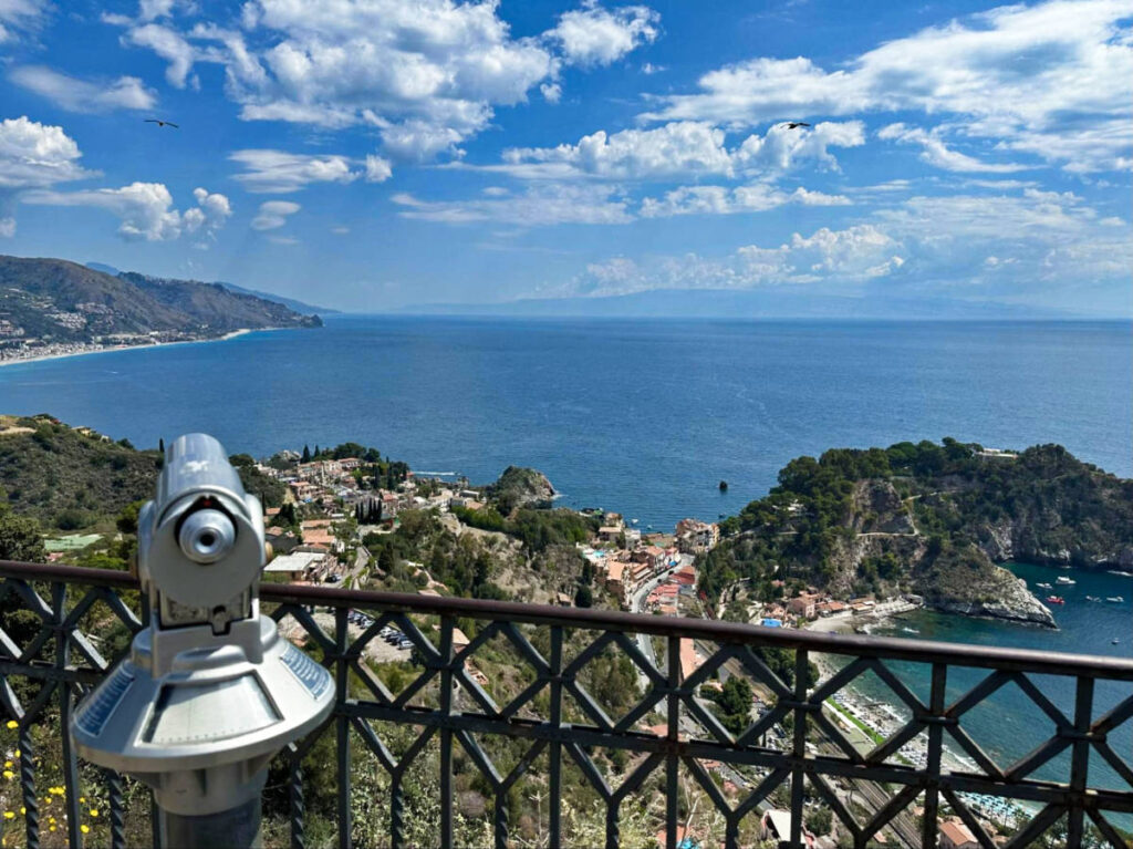 Overlooking view Taormina