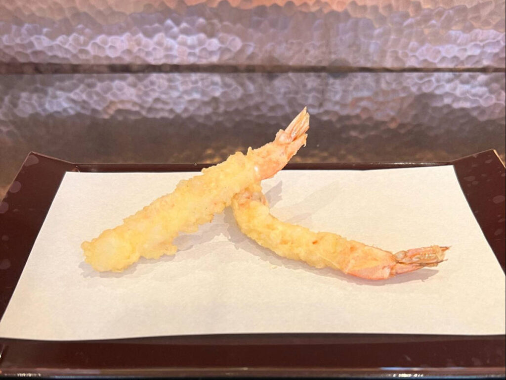 Closeup look of the tempura